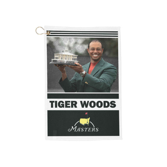 Tiger Woods Golf Towel, Sports Gift for Golf Lovers, Masters Collection, Golf